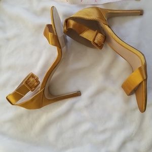 Satin heels